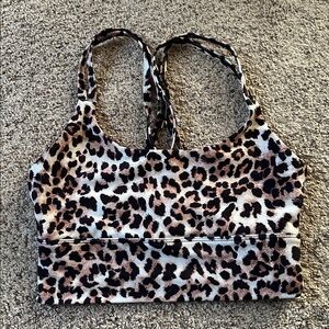 Lorna Jane Leopard Print Sports Bra